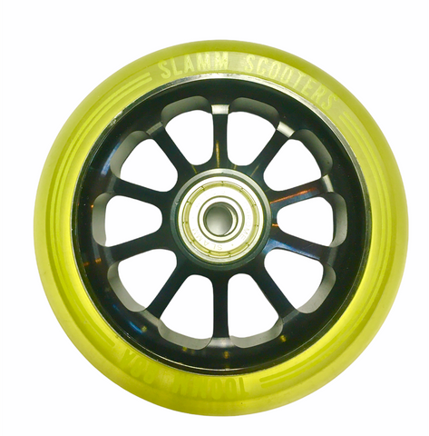 Slamm 100mm Alloy Wheels Yellow (Set of 2)